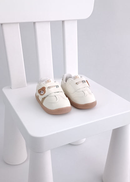Zapatos deportivos osito velcro para bebito primeros pasos