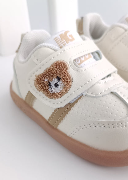 Zapatos deportivos osito velcro para bebito primeros pasos