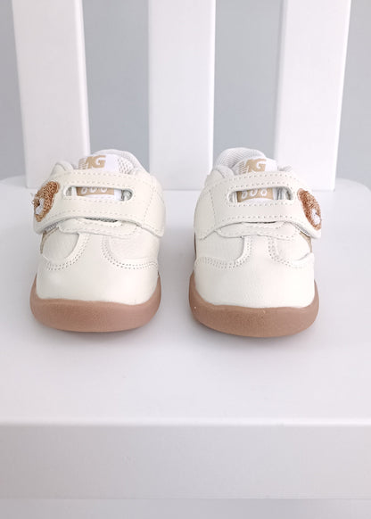 Zapatos deportivos osito velcro para bebito primeros pasos