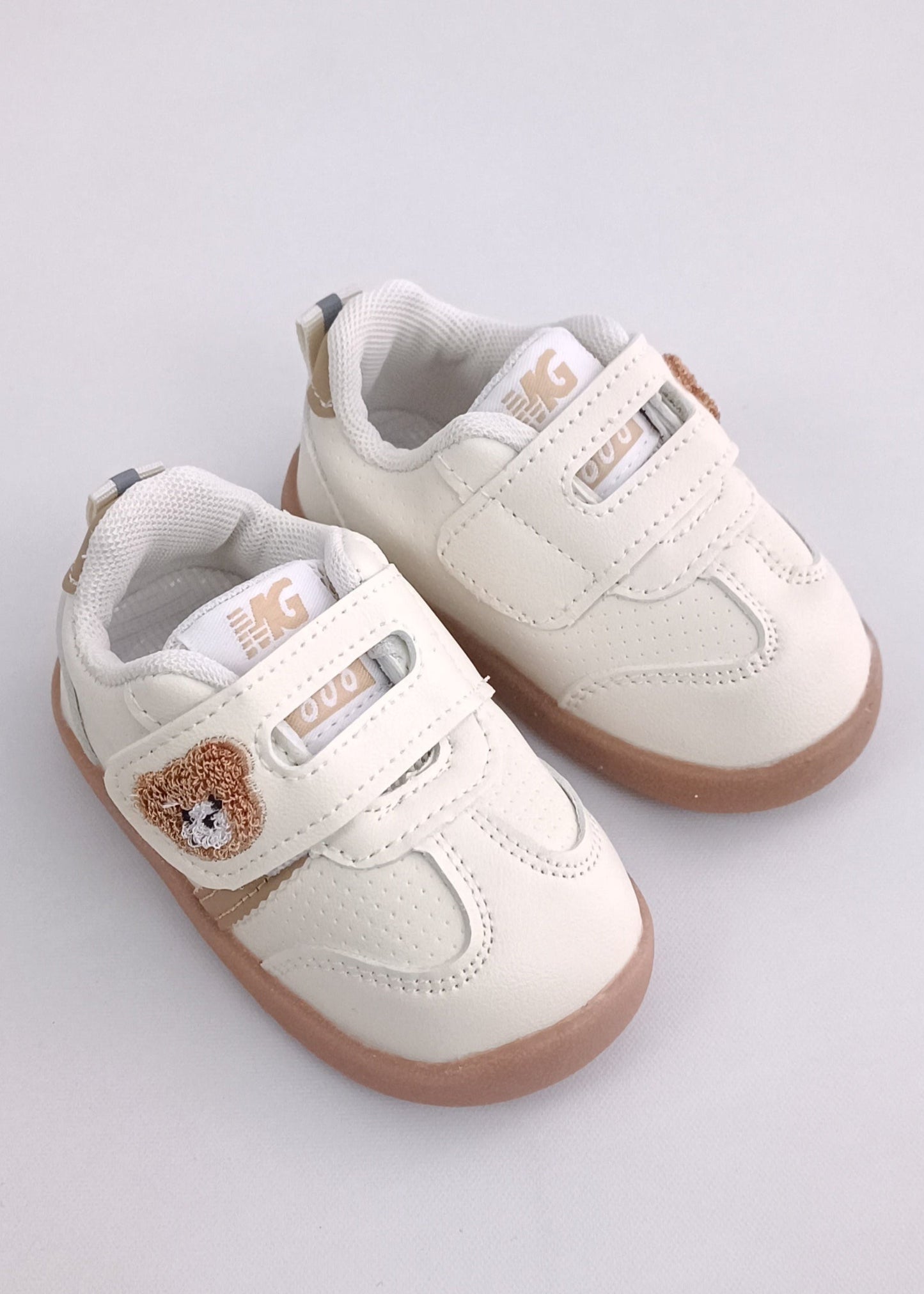 Zapatos deportivos osito velcro para bebito primeros pasos