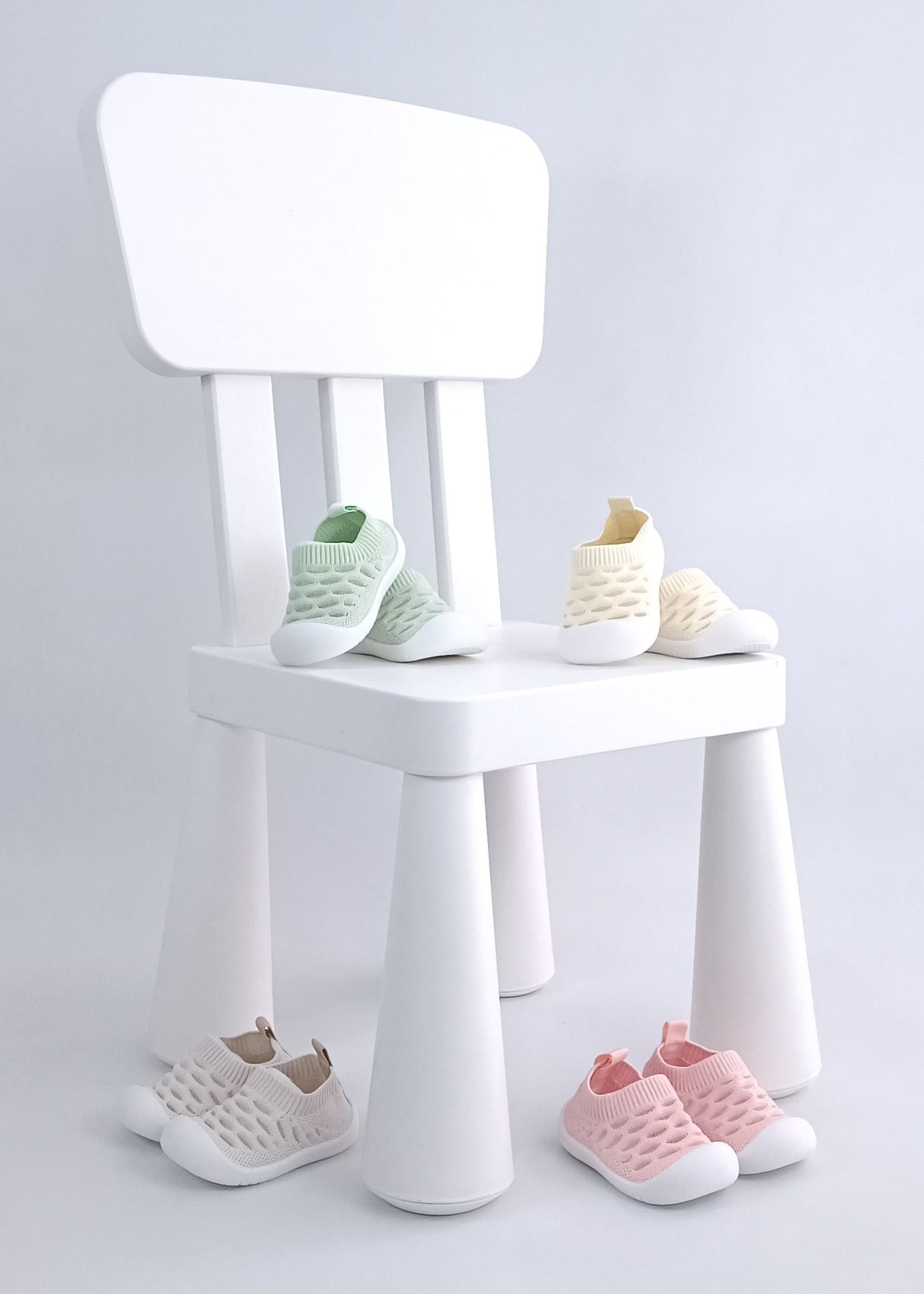 Zapatos malla zuela flexible para bebé
