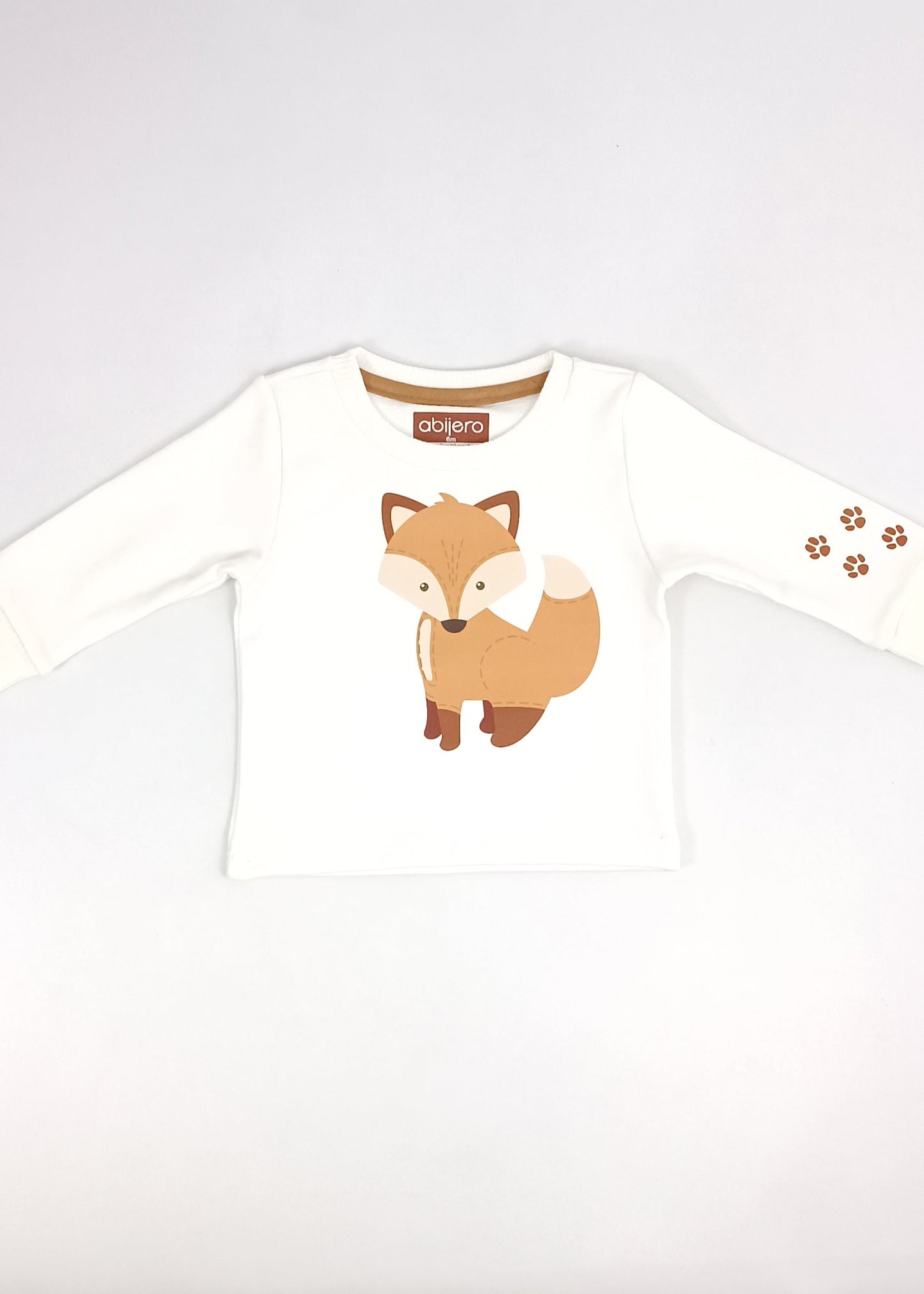 Busito estampado de zorrito bebe unisex