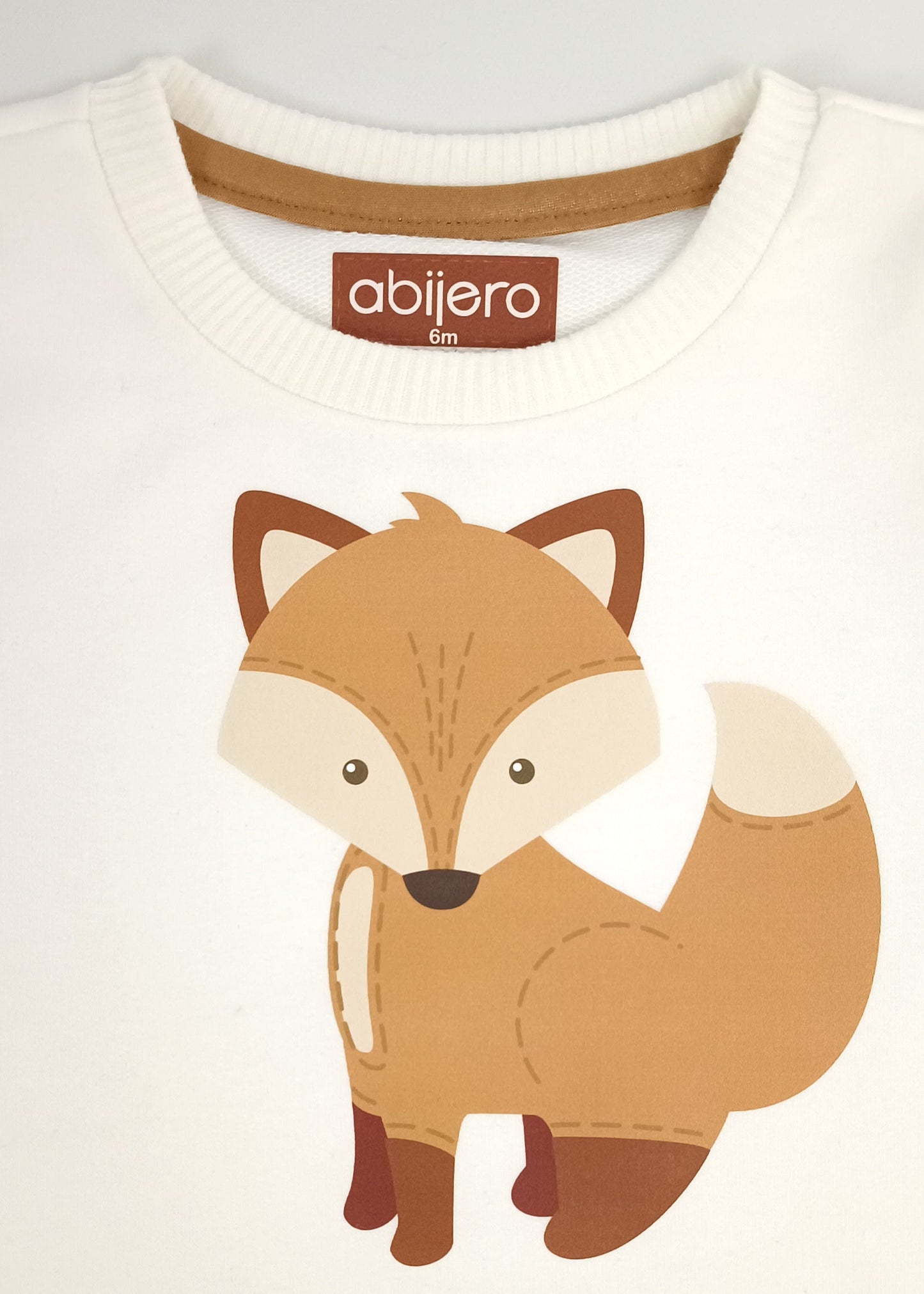 Busito estampado de zorrito bebe unisex