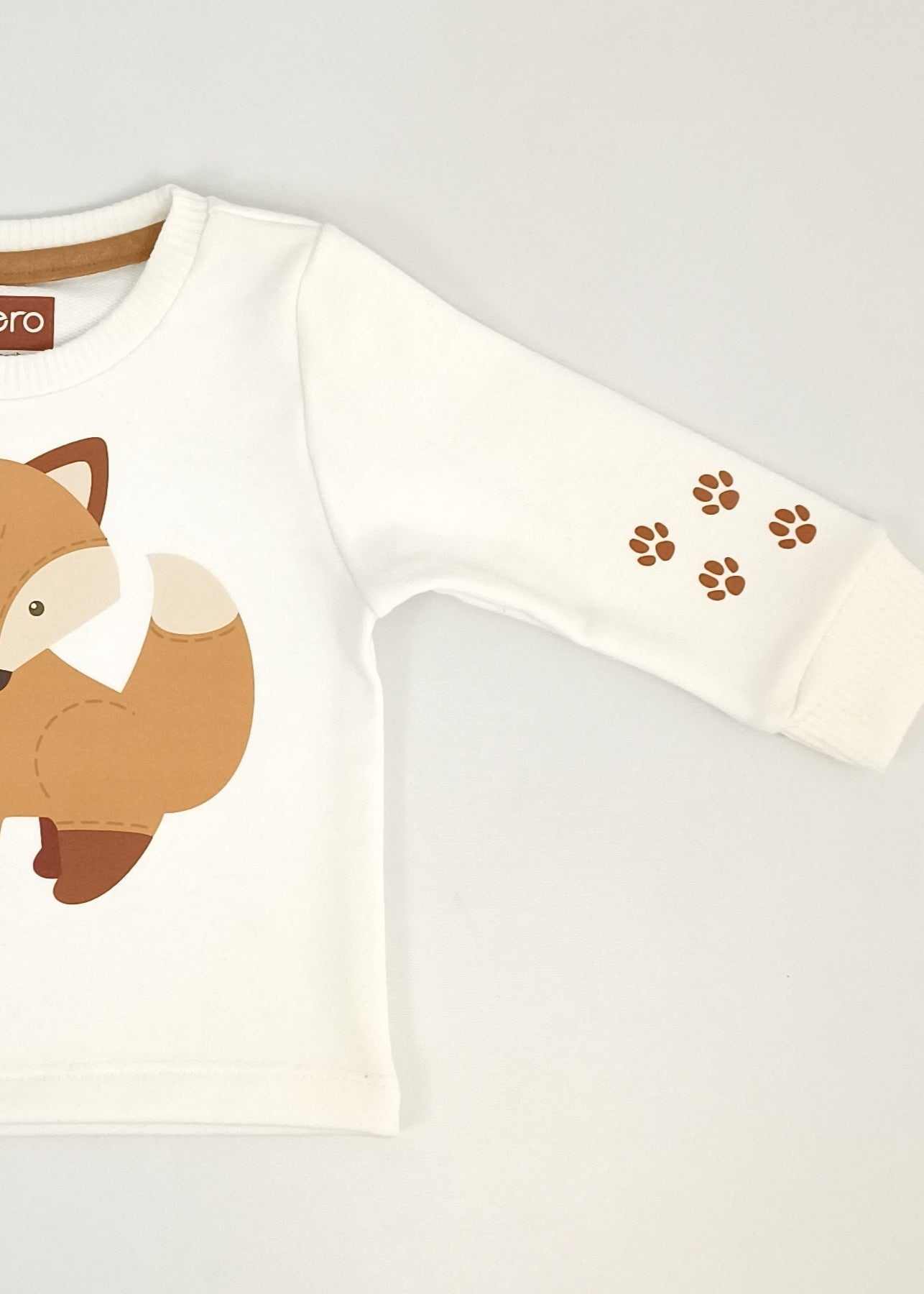 Busito estampado de zorrito bebe unisex