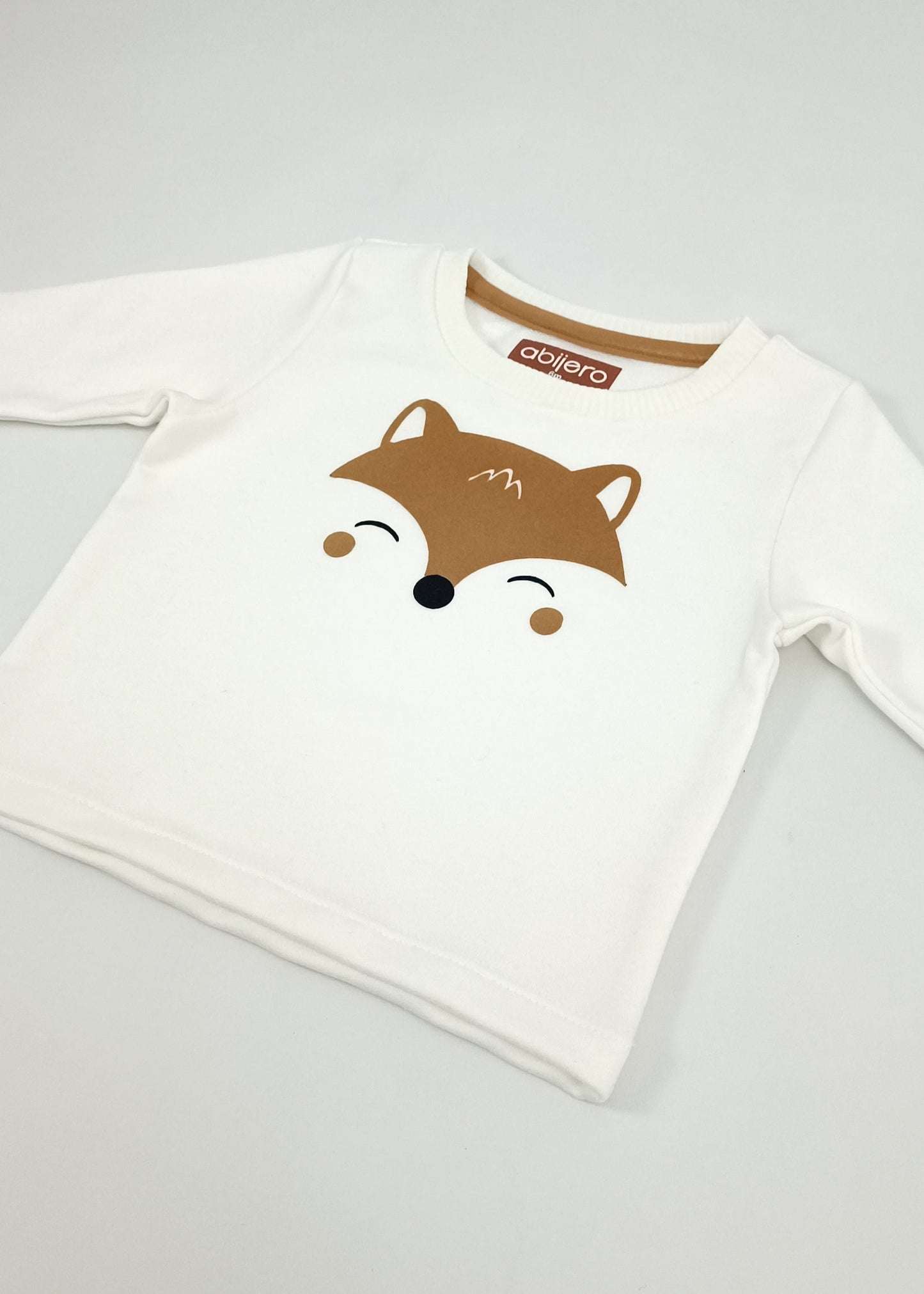 Busito estampado de zorrito gamuza bebe unisex