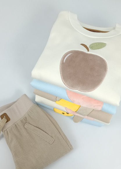 Conjunto Busito bordado con jogger niña y niño