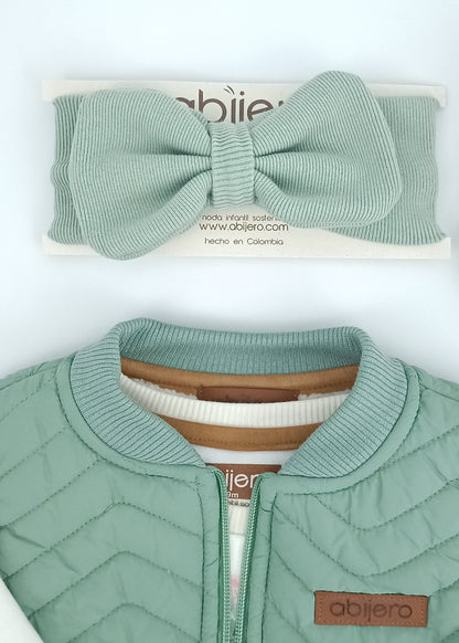 Regalo Listo! Conjunto Chaleco Jero biodiversidad bebita