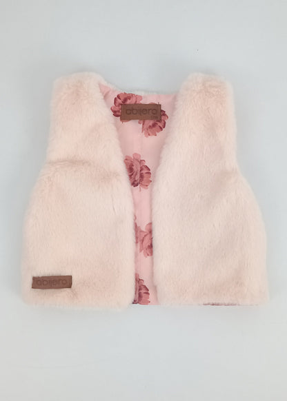 Regalo Listo! Conjunto Chaleco rosa y busito colibrí niña