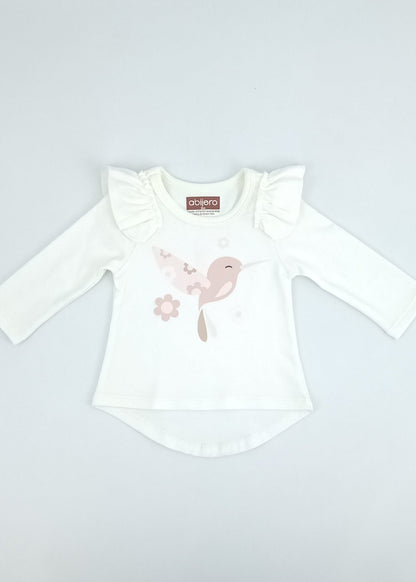 Regalo Listo! Conjunto Chaleco rosa y busito colibrí bebita