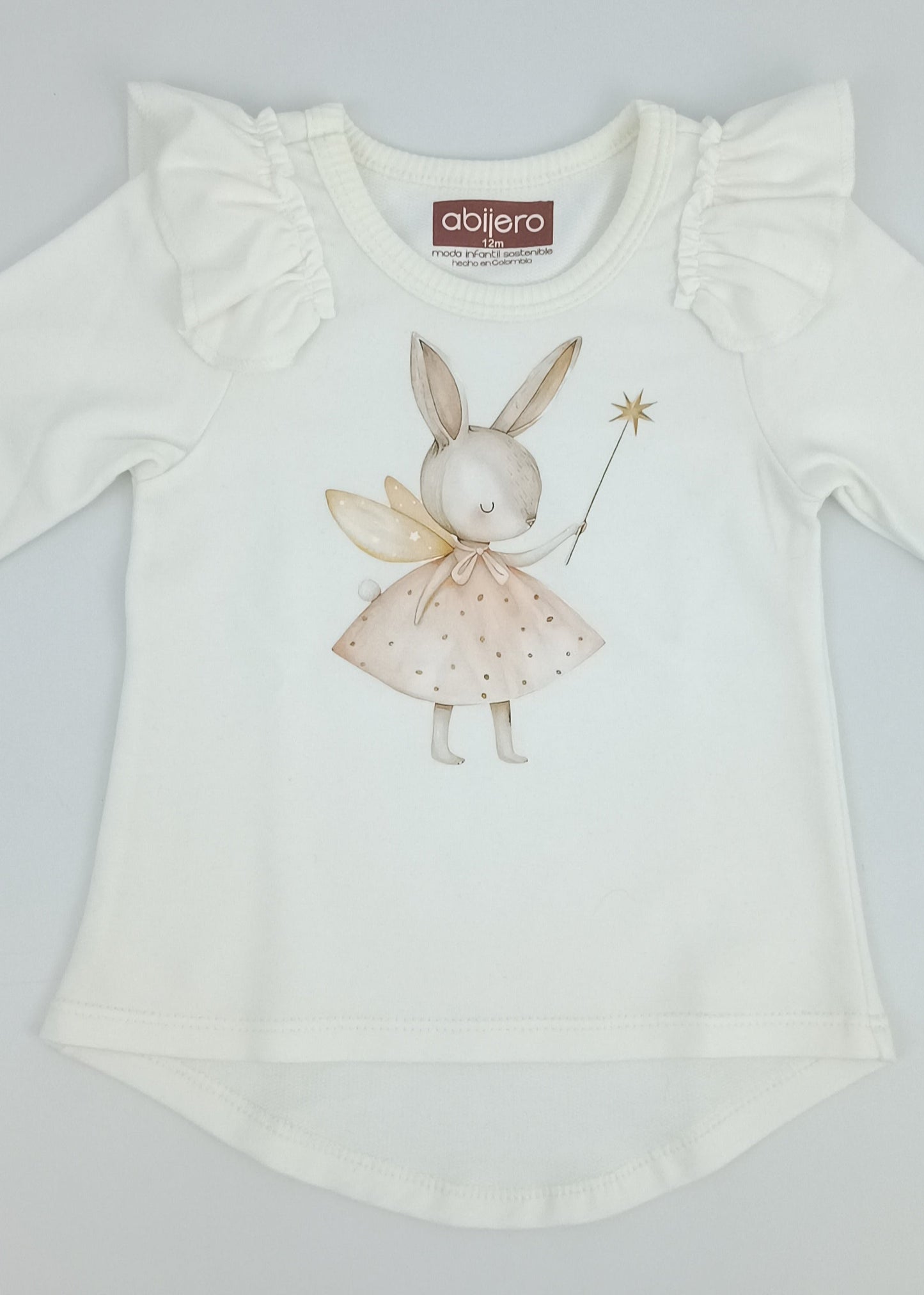 Regalo Listo! Conjunto Chaleco marfil y busito ada bebita
