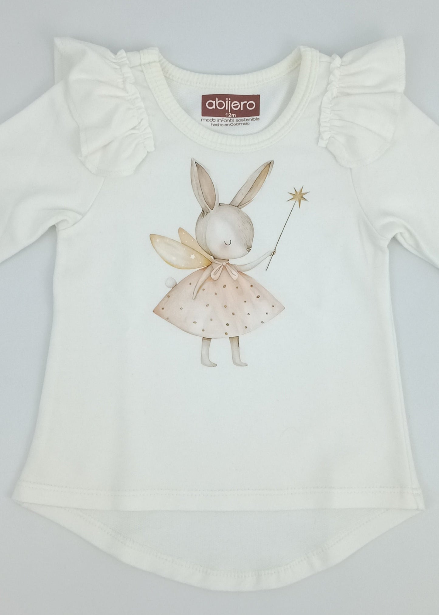 Regalo Listo! Conjunto Chaleco marfil y busito ada niña