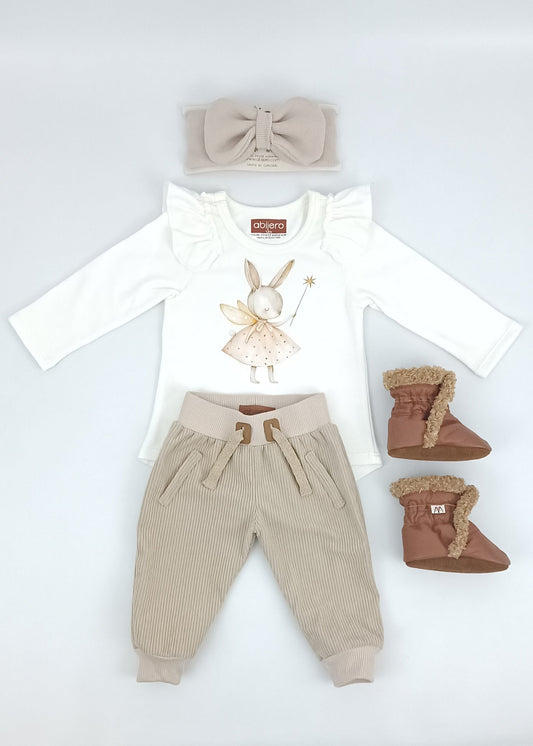 Regalo Listo! Conjunto Blusita ada y jogger niña