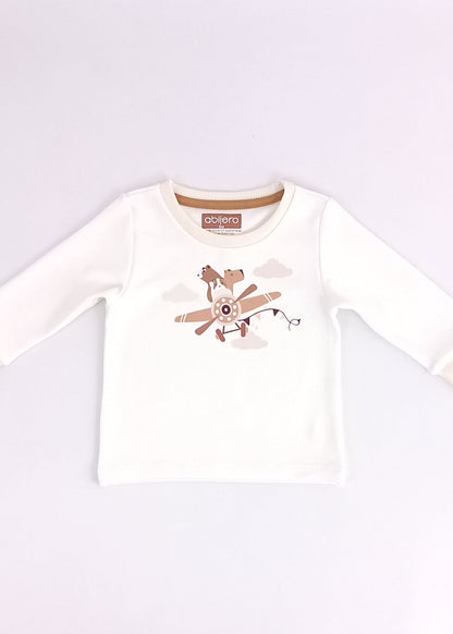 Regalo listo! Conjunto Piloto con jogger bebito