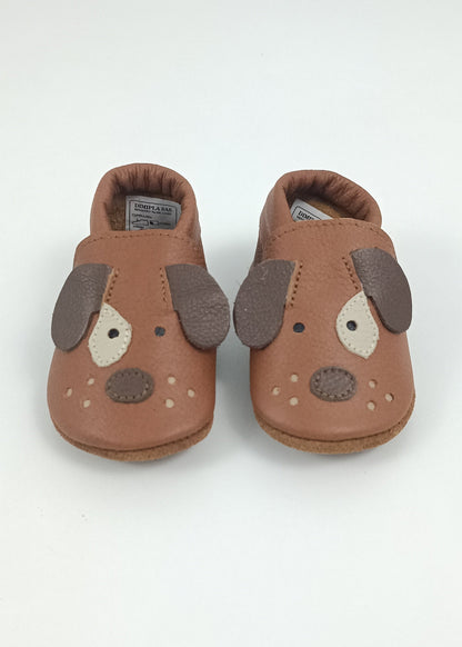 Zapatos Perrito unisex para bebe en cuero primeros pasos