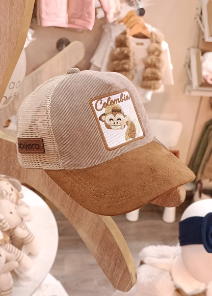 Gorra Trucker Infantil de Pana y Gamuza – Colección Colombia & Fauna Nativa