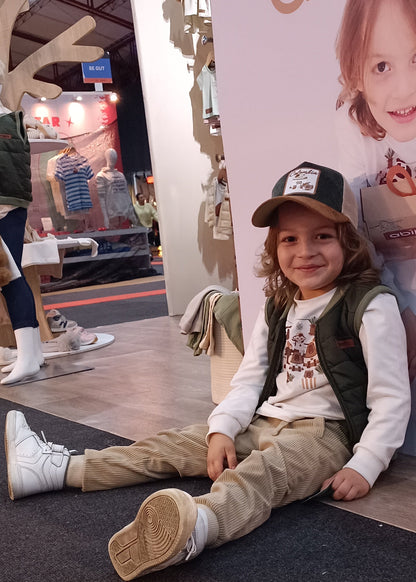 Gorra Trucker Infantil de Pana y Gamuza – Colección Colombia & Fauna Nativa