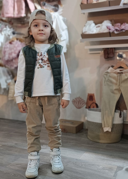 Gorra Trucker Infantil de Pana y Gamuza – Colección Colombia & Fauna Nativa