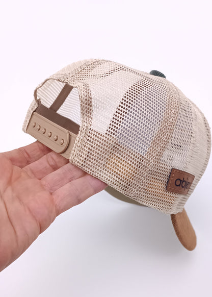 Gorra Trucker Infantil de Pana y Gamuza – Colección Colombia & Fauna Nativa
