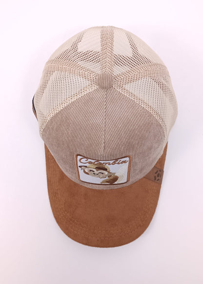 Gorra Trucker Infantil de Pana y Gamuza – Colección Colombia & Fauna Nativa