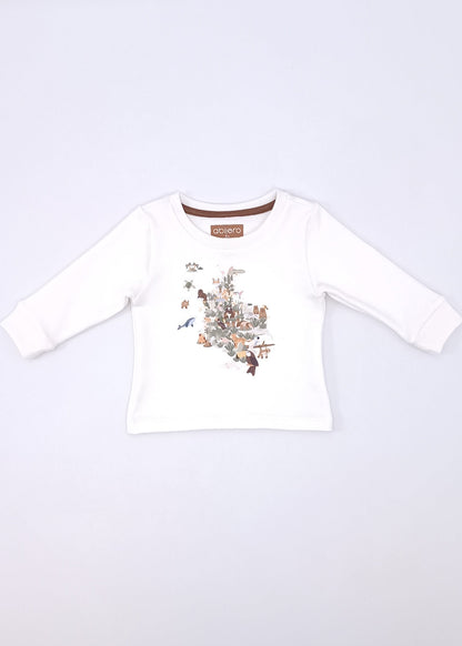 Busito estampado de biodiversidad Colombia Niño