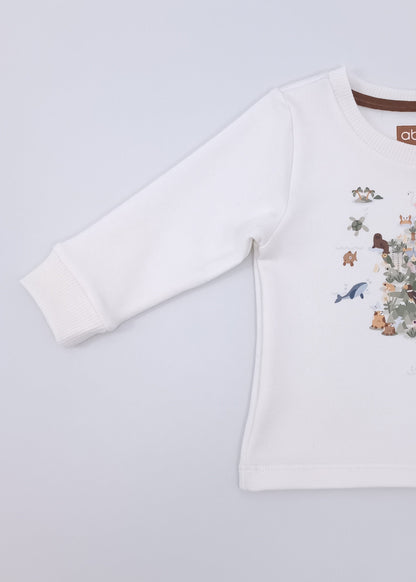 Busito estampado de biodiversidad Colombia Niño
