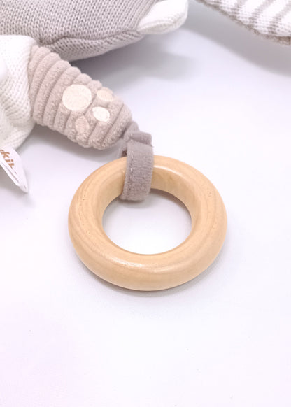 Muñeco de Apego Sensorial con Mordedor y Sonajero